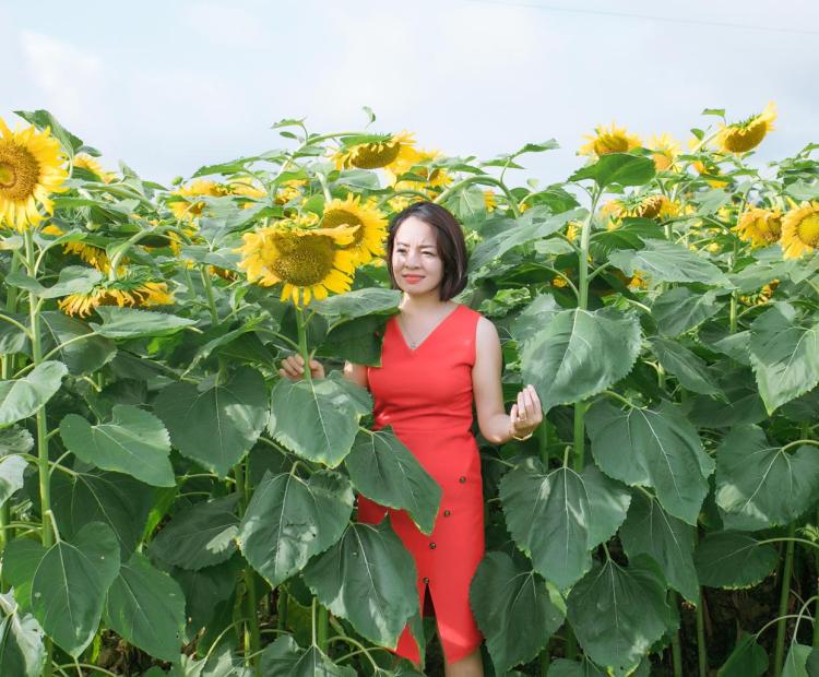 CHỊ EM ÁO DÀI HƯỚNG DƯƠNG