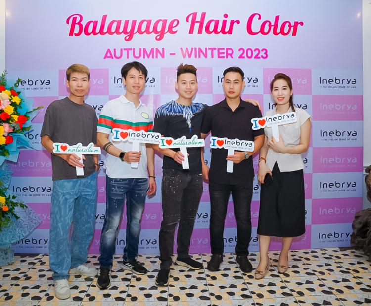 Workshop Balayage hair color của nhãn hàng Inebrya  